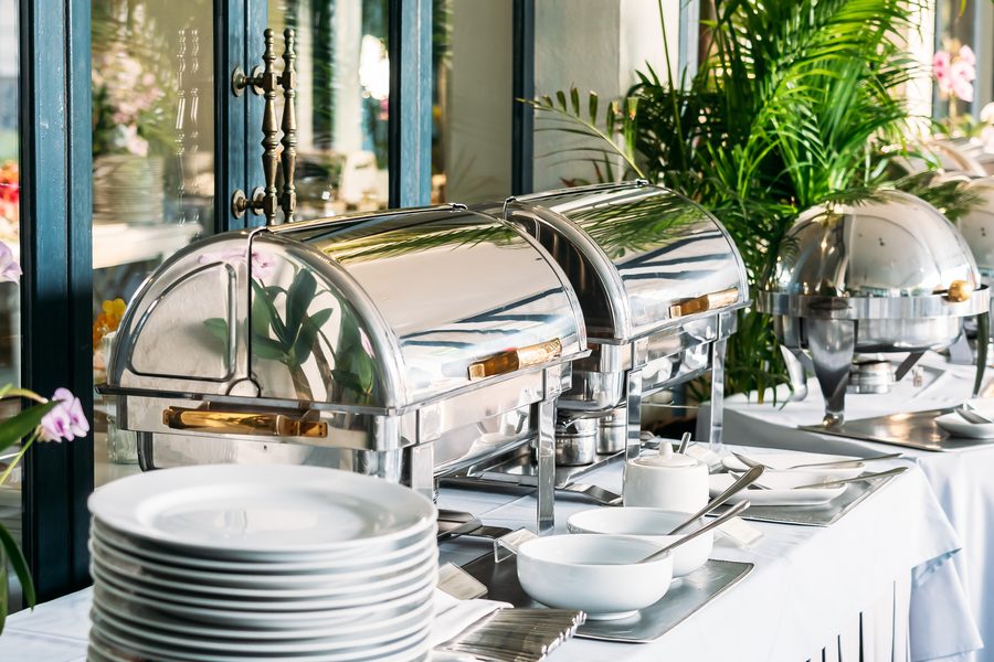 Joe Roast Lamb buffet and event setup